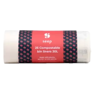 image of Seep Compostable 30L Bin Liners 25 Liners