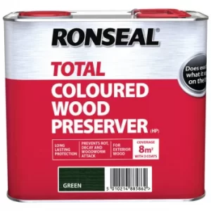 Image of Ronseal 38586 Trade Total Wood Preserver Green 2.5 litre