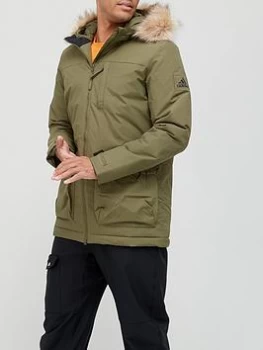 Image of adidas Utilitas Hooded Parka Jacket - Khaki Size XL Men