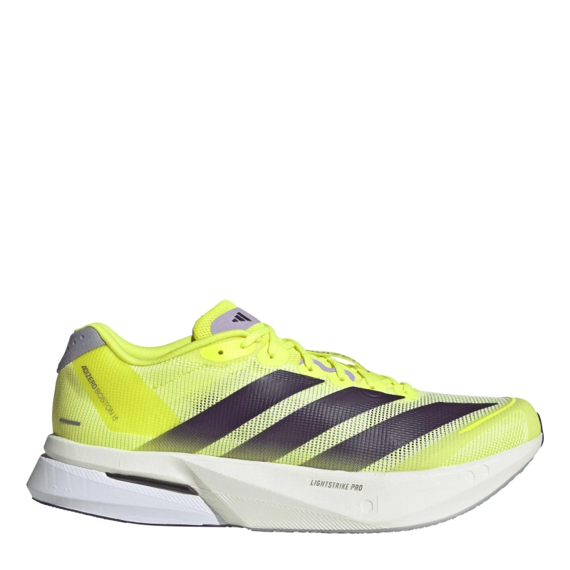 Image of adidas Adizero Boston 13 Road Running Shoes Mens Solar Yellow male 12 (47.3)