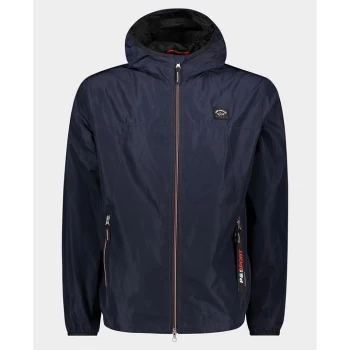 image of Paul And Shark Sport Badge Rain Jacket - Navy 013