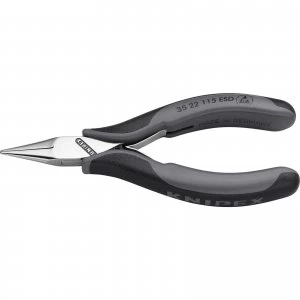 Image of Knipex Flat Round Jaw Electrostatic Pliers 115mm