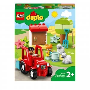 image of LEGO DUPLO Town: Farm Tractor & Animal Care Toddler Toy (10950)