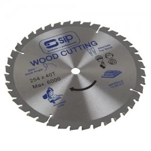 image of SIP 07773 10" 254 x 16mm TCT40 Circular Blade