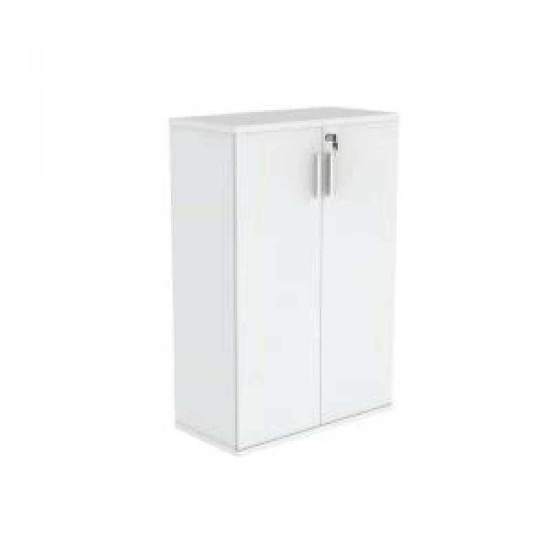 Image of Astin 2 Door Cupboard Lockable 800x400x1204mm Arctic White KF824008