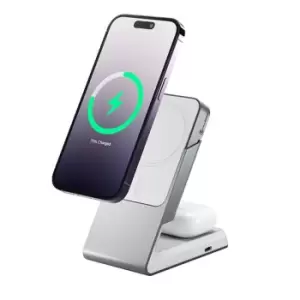 image of ALOGIC Matrix 2-in-1 Magnetic Charging Dock - White