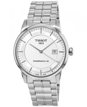 image of Tissot T-Classic Luxury Automatic Silver Dial Steel Mens Watch T086.407.11.031.00 T086.407.11.031.00