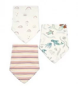 image of Mamas & Papas Bibs 3 Pack Baby Girls