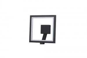 image of Wall Lamp, 9.5W LED, 3000K, 700lm, IP65, Anthracite