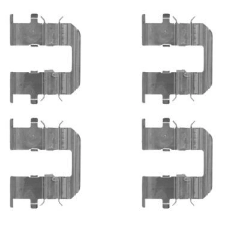 Image of HELLA Brake pad fitting kit HELLA 8DZ 355 204-661