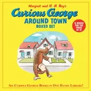Image of curious george around town