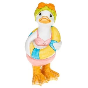 Image of Lido Duck Standing Rubber Ring Ornament