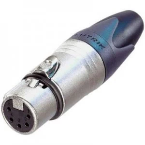 Neutrik NC5FXX XLR connector Socket, straight Number of pins: 5 Silver