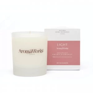 image of AromaWorks Light Range - Amyris and Orange Candle 30ml