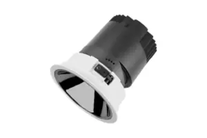 Image of Accentpro LED Downlight 24 Deg Beam 120mm Cutout 30 Deg Tiltable 355 Deg Rotatable 25W 1725LM 66LM/W 3000K Silver Round