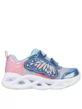 Image of Skechers Toddler Twisty Brights Wingin' It Trainers - Blue Size 5 Younger