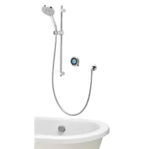 image of Aqualisa Optic Q Smart Divert Concealed Gravity Pumped Shower with Bath Filler & Adjustable Head