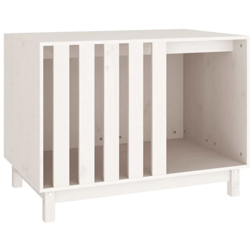 Image of VIDAXL Dog House White 90x60x67cm Solid Wood Pine Vidaxl 8720845519797