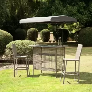 image of All Round Fun - Greenland 2 Seater Bar Set With Canopy