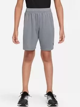 Image of Nike Older Boys Dri-Fit Hbr Shorts - Grey
