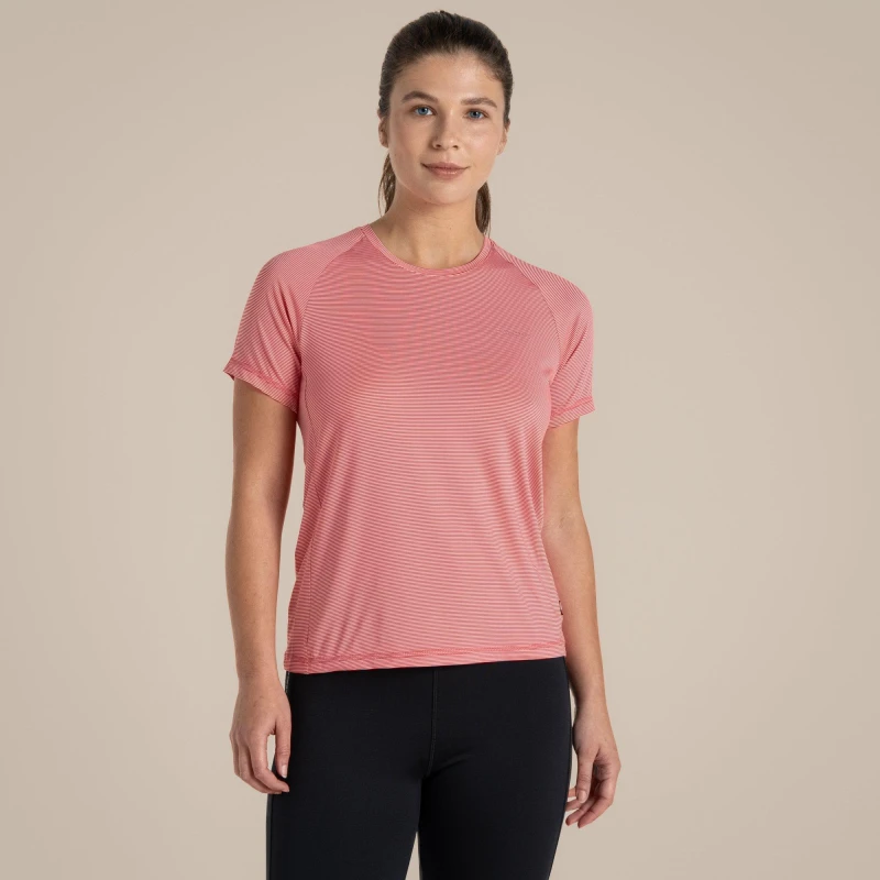 Image of Craghoppers Womens Ellie' Short Sleeved T-Shirt in Cerise Size: 20 Cerise Female 20