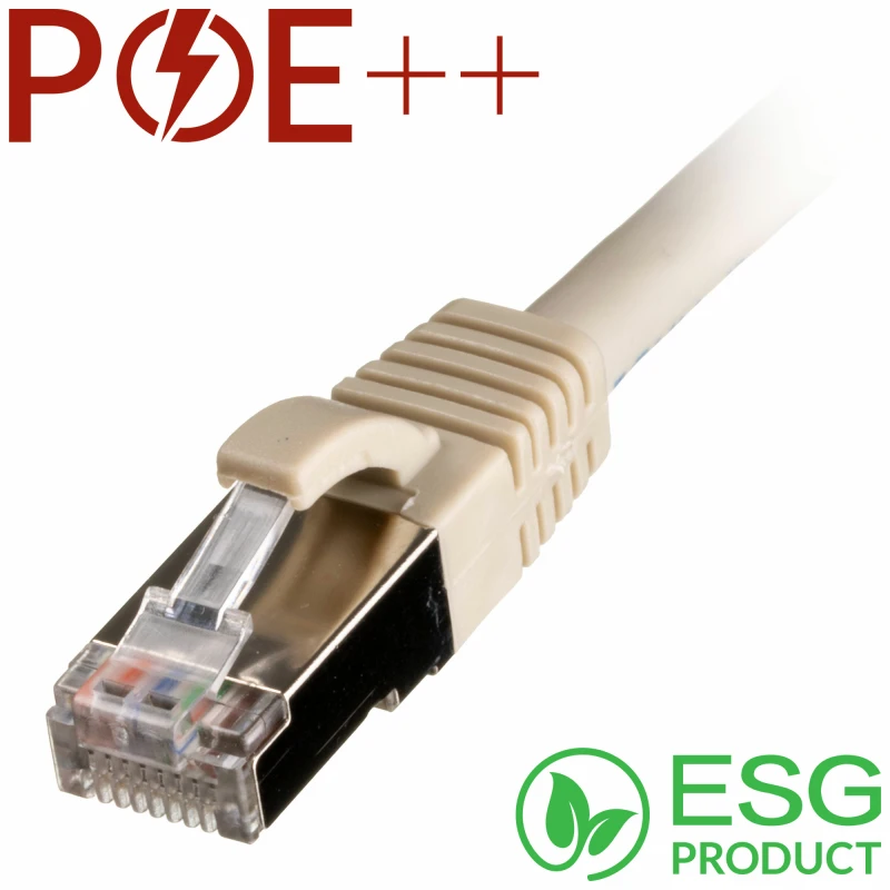 Image of Cablenet Cablenet 0.5m Cat6a RJ45 Grey S/FTP LSOH 26AWG Snagless Booted Patch Lead (PK 100) 65-1005B