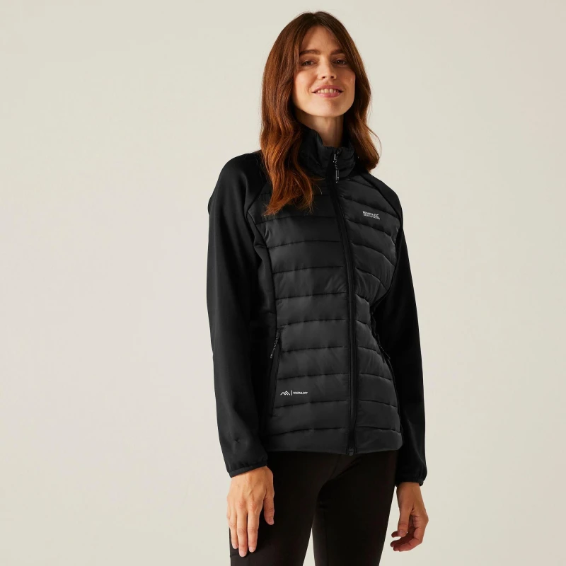Image of Womens down jacket Regatta Clumber V Hyb Noir Female 38