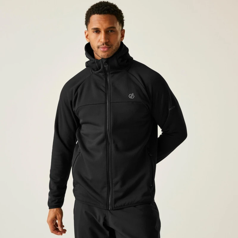 Image of Dare 2b Dare 2b Men Camber Core Stretch Odour Elimination Insulating Midlayer in Jet Black Size: X-Small Jet Black XS Male 5063516213932