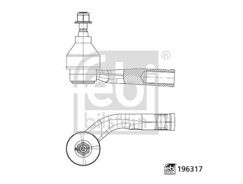 Image of Track rod end FEBI BILSTEIN 196317