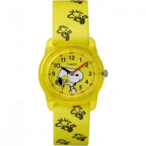 image of Childrens Timex Kids Analog x Peanuts Snoopy Woodstock Watch