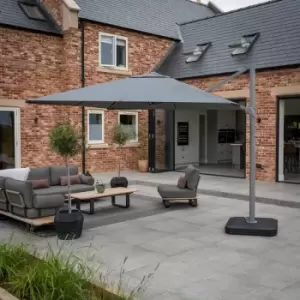 Image of Harbour Lifestyle Eros 3M Square - Cantilever Parasol - Charcoal
