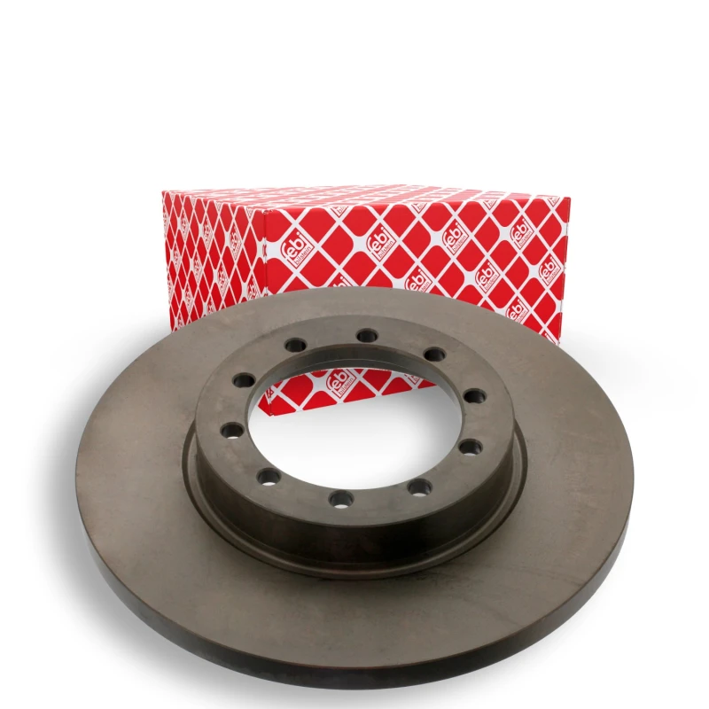 Image of FEBI BILSTEIN 40644 Brake disc Rear Axle, solid, Coated Brake Disc (82)