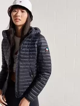 image of Superdry Core Down Jacket - Navy, Size 8, Women