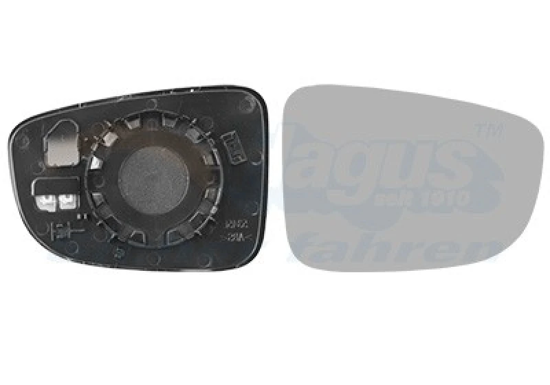 Image of VAN WEZEL Wing mirror glass VAN WEZEL 2745838