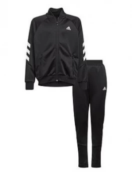 Image of adidas Boys XFG Tracksuit - Black, Size 11-12 Years