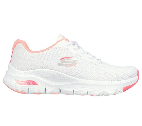 Image of Skechers Womens Arch Fit Infinity Cool Vegan Trainers - UK 7 White female ES3451WPK7
