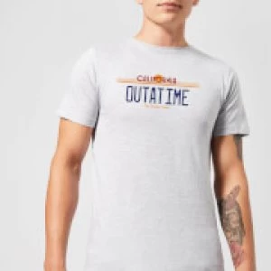 Image of Back To The Future Outatime Plate T-Shirt - Grey - S