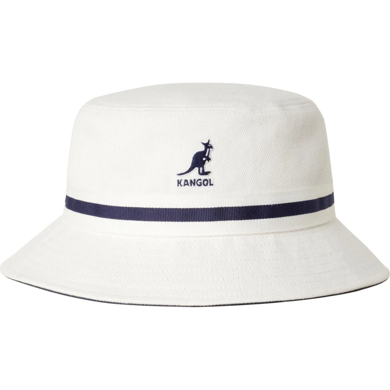 Image of Kangol Stripe Bucket Hat White unisex Small