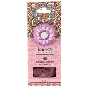 image of Karma Rose Incense Cones Gift Set