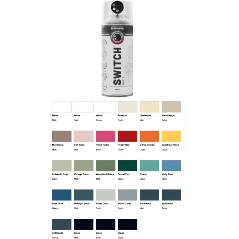 Image of RUST-OLEUM Rust-Oleum Switch Spray Paint 400ml - Gloss - Blue Dusk AE0719400UK