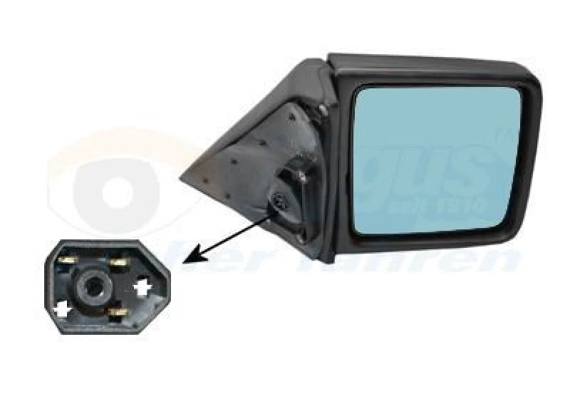 Image of VAN WEZEL Wing mirror VAN WEZEL 3024806