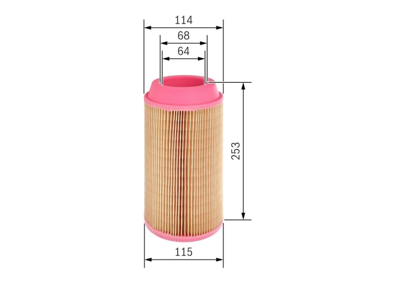 Image of Bosch F 026 400 238 Air filter Filter Insert Air Filter (8)