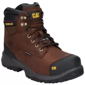 Image of Caterpillar Mens Spiro Lace Up Waterproof Safety Boot (11 UK) (Dark Brown) - Dark Brown