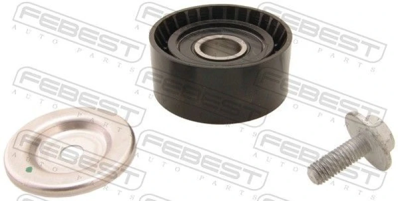 Image of FEBEST 2487-001 Tensioner Pulley Tensioner Pulley,v-ribbed belt (310)