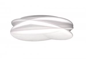 Image of Flush Ceiling Light 70cm Round 60W LED 3000-6500K Tuneable, 4200lm, Remote Control White
