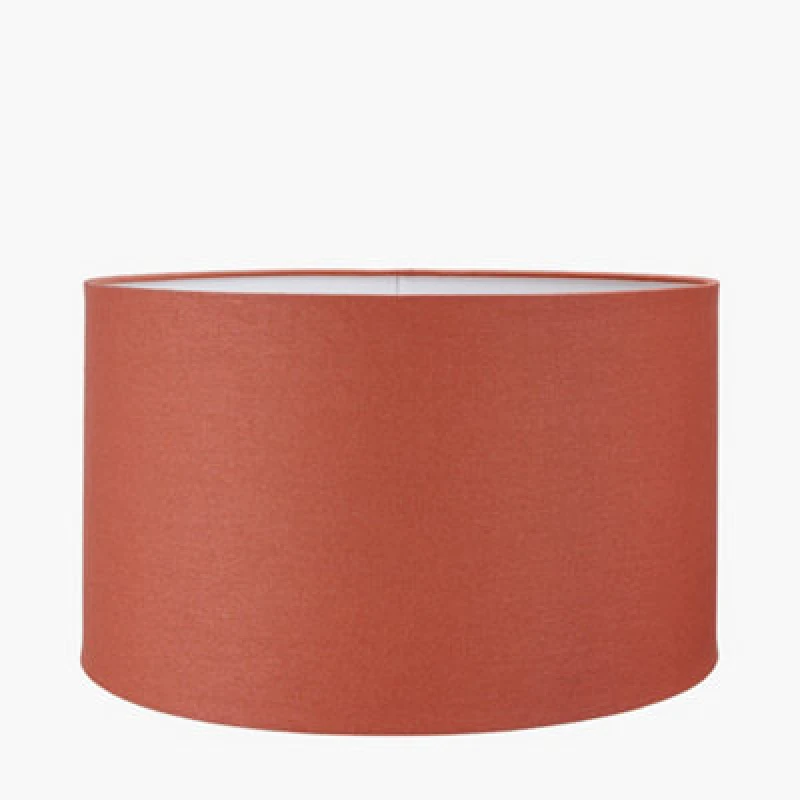 Image of Pacific Lifestyle 45Cm Terracotta Table Lampshade Drum Floor Lamp Shade