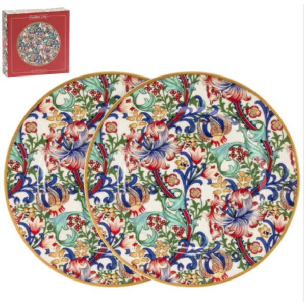 Image of Golden Lily Plates 2 Set By Lesser & Pavey