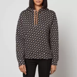 Image of BOSS Ecaisy Cotton-Blend Jersey Hoodie - M