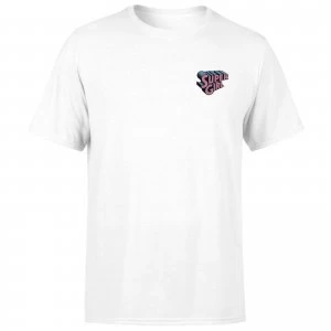Image of DC Super Girl Embroidered Unisex T-Shirt - White - XL