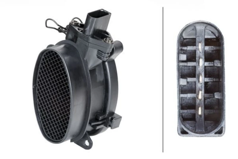 Image of HELLA Mass air flow sensor HELLA 8ET 358 095-021